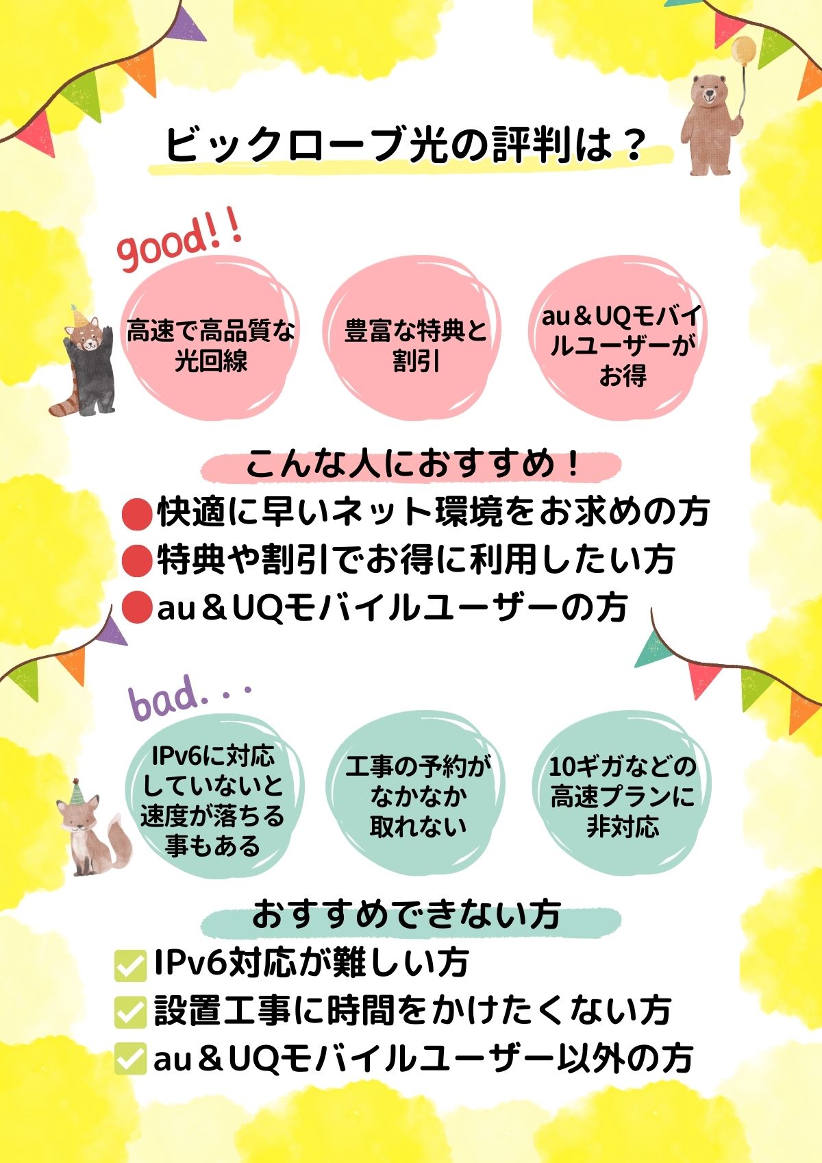 ビックローブ光 評判