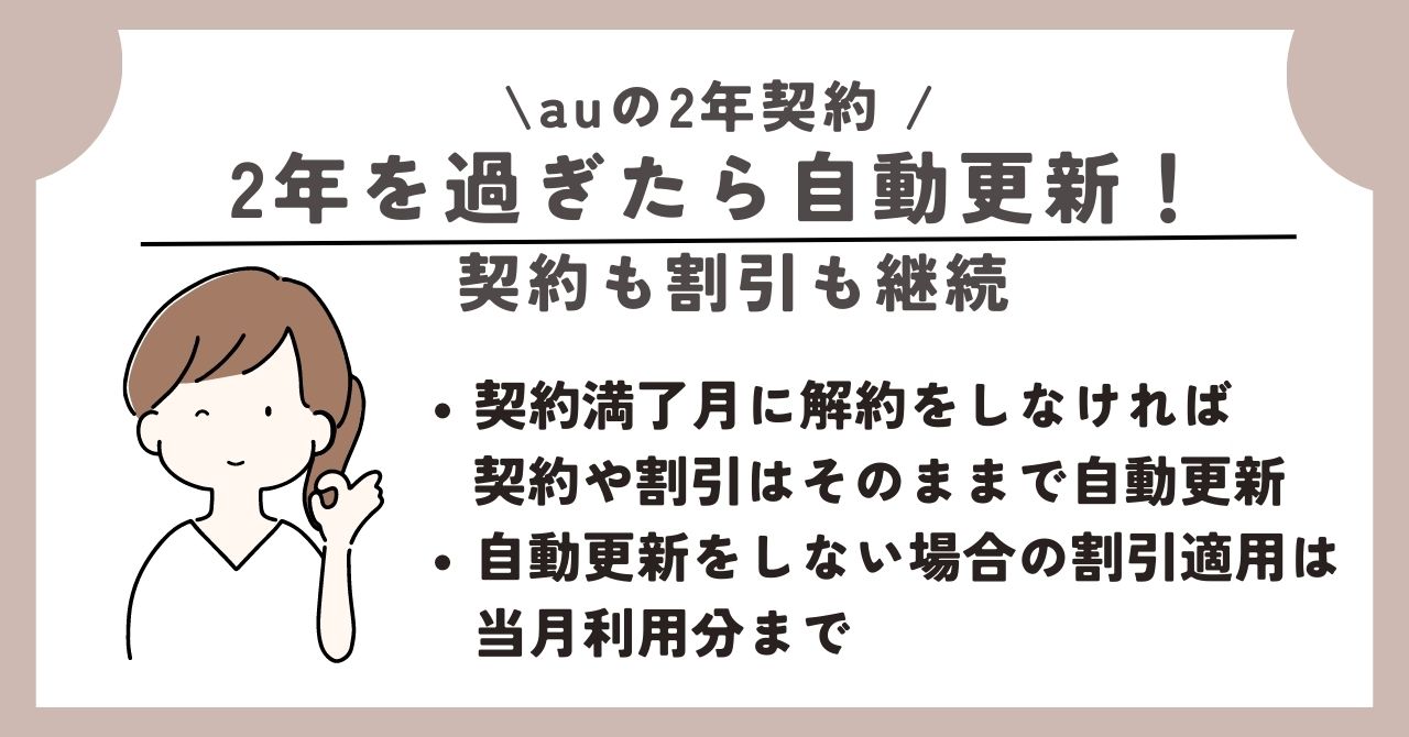 au 2年契約