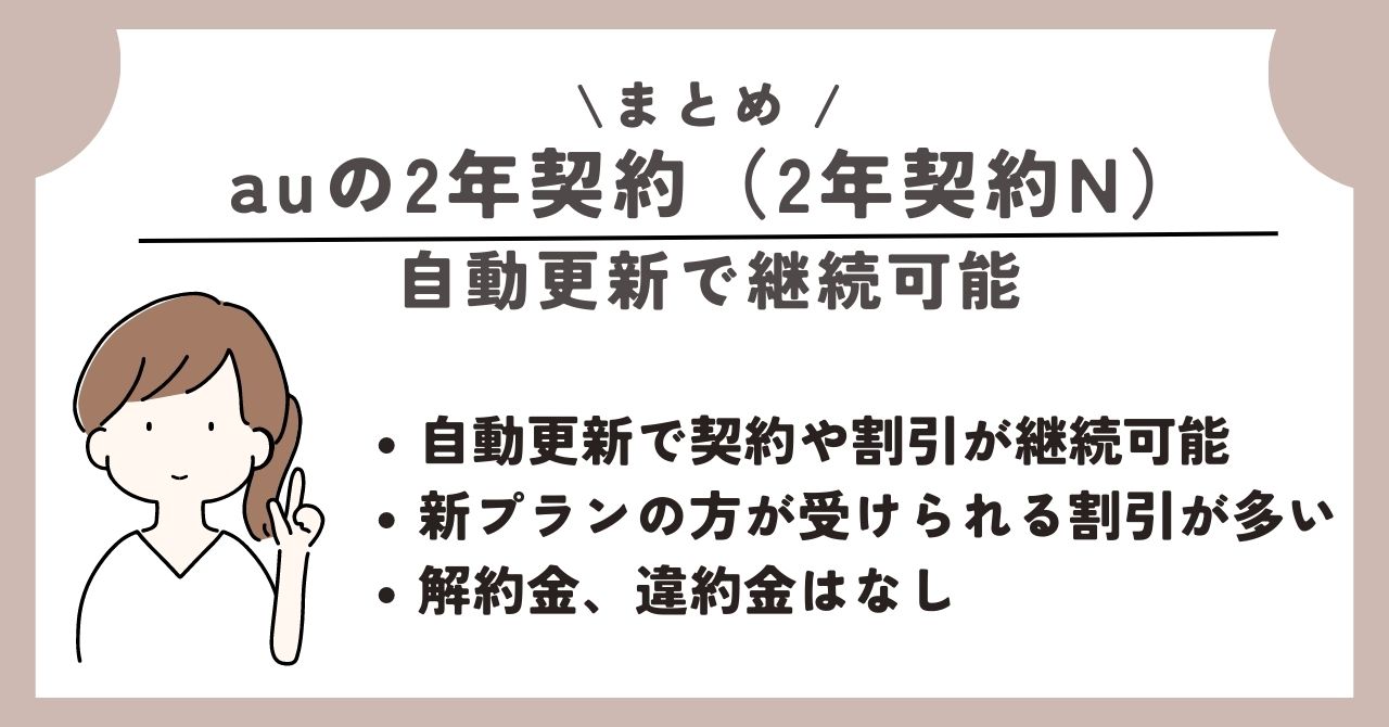 au 2年契約