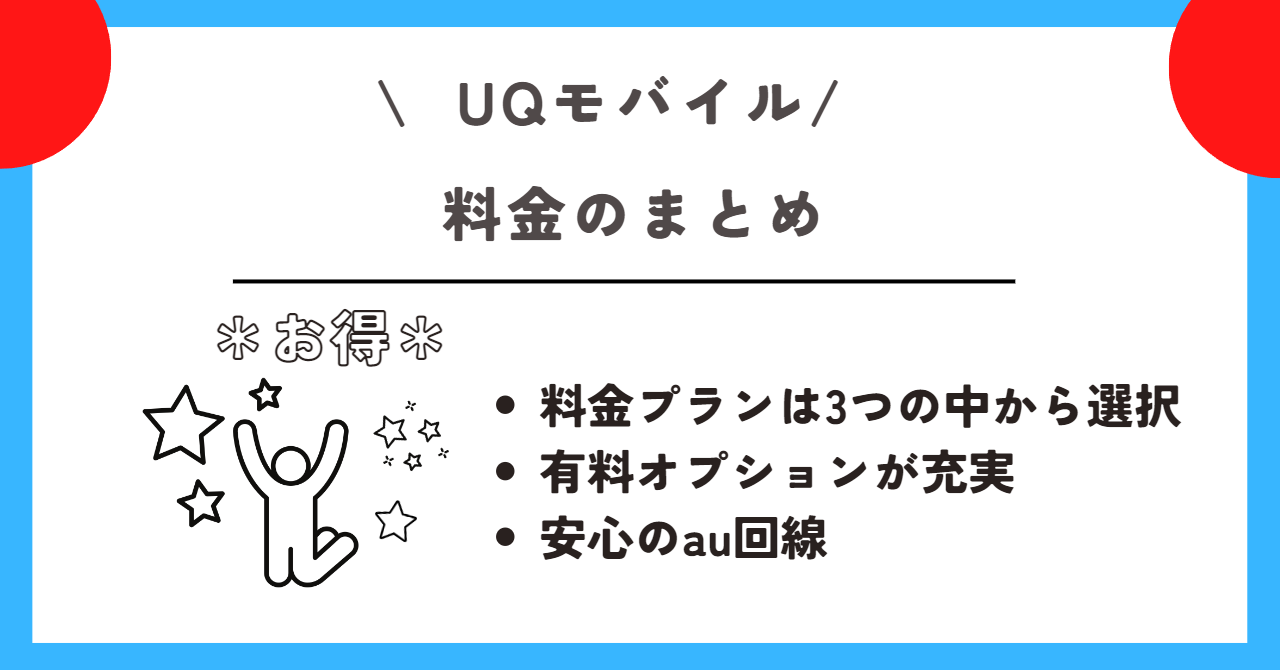 UQモバイル 料金プラン