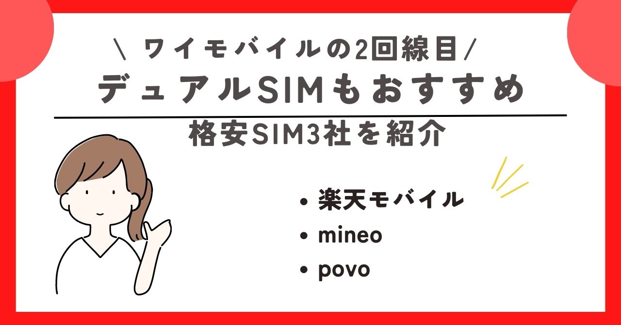 ワイモバイル 2回線目