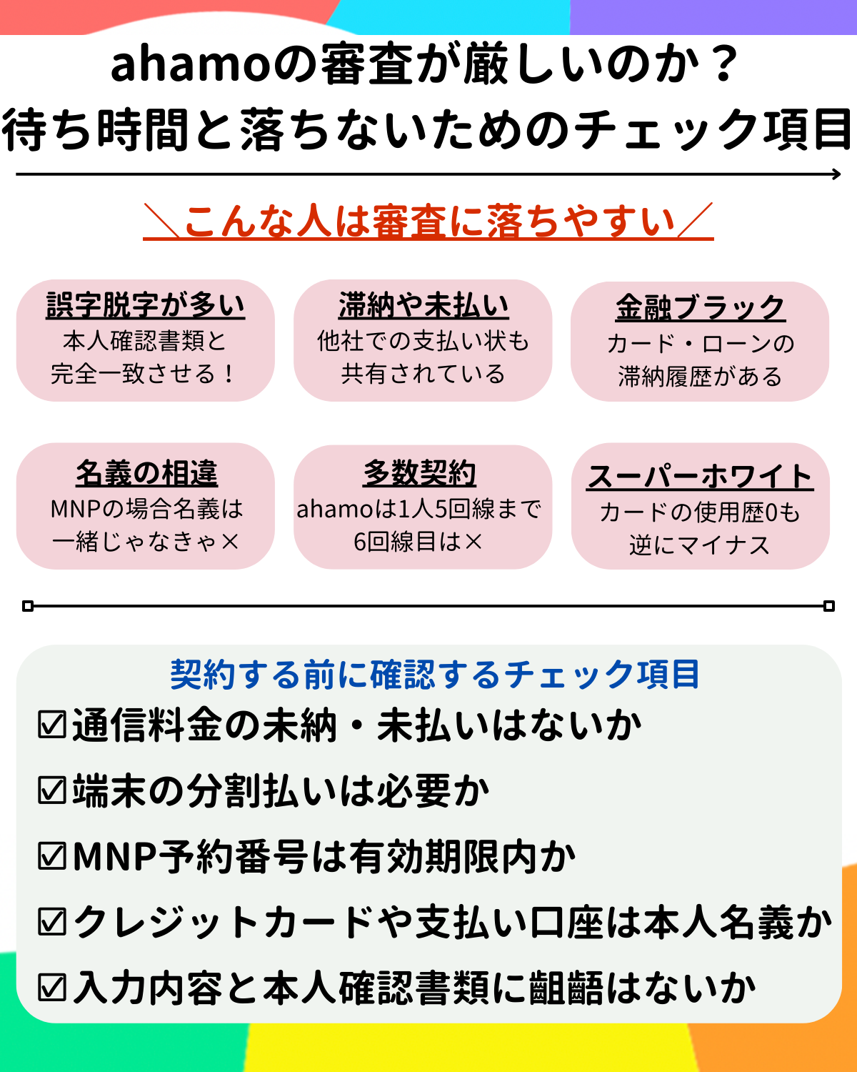 ahamo 審査