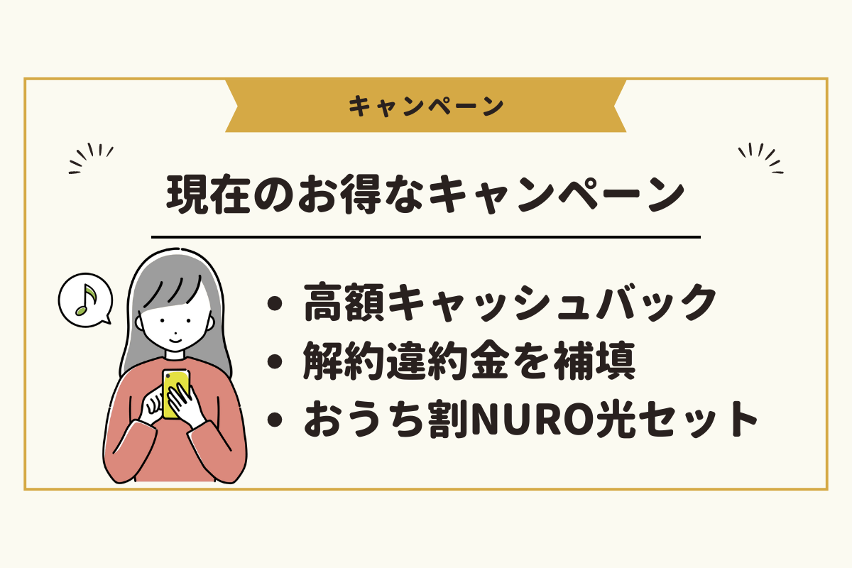 NURO光の現在のキャンペーンについて