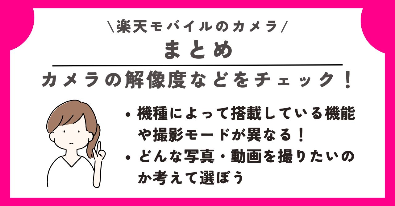 楽天モバイル　カメラ