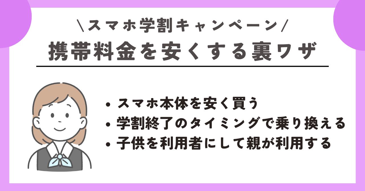 スマホ　学生割引