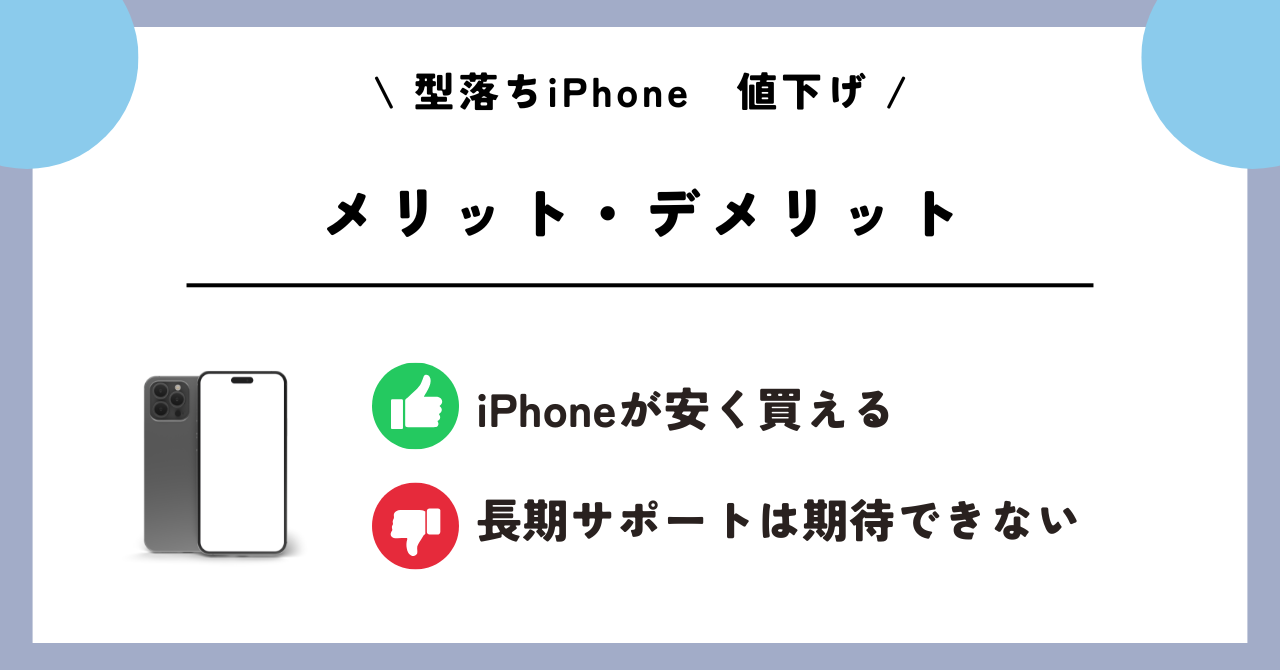 型落ちiPhone 値下げ