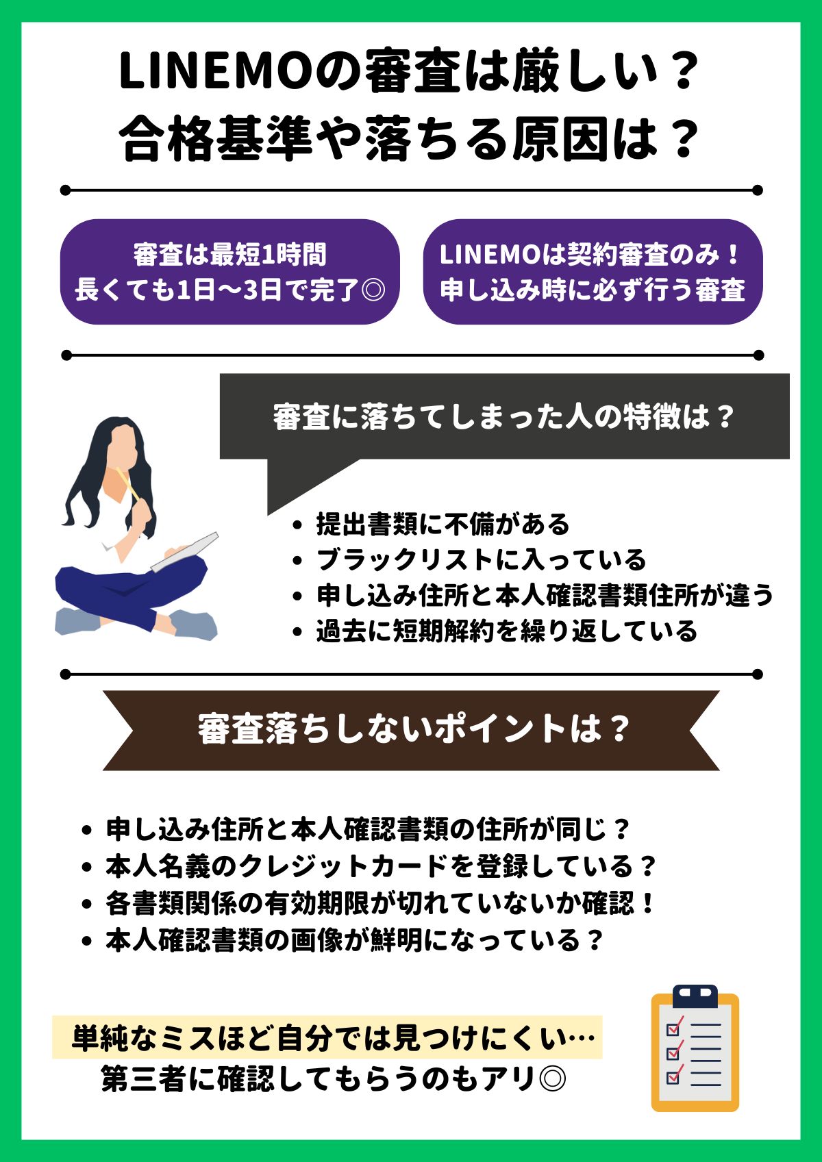 LINEMO 審査