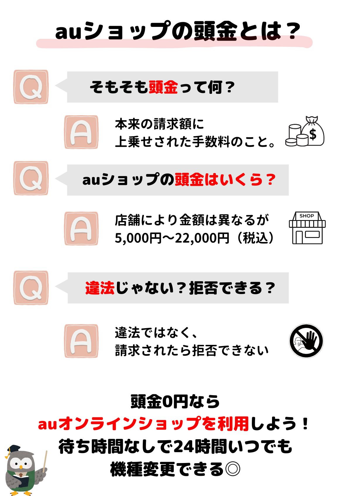 au　頭金
