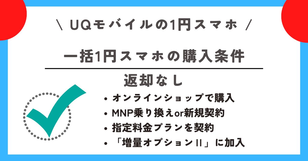 UQモバイル 1円スマホ