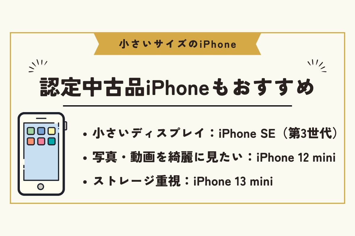 iPhone 小さいサイズ