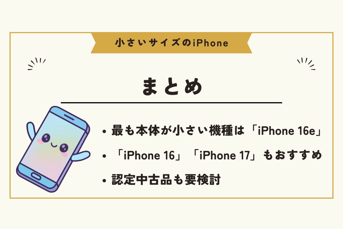 iPhone 小さいサイズ