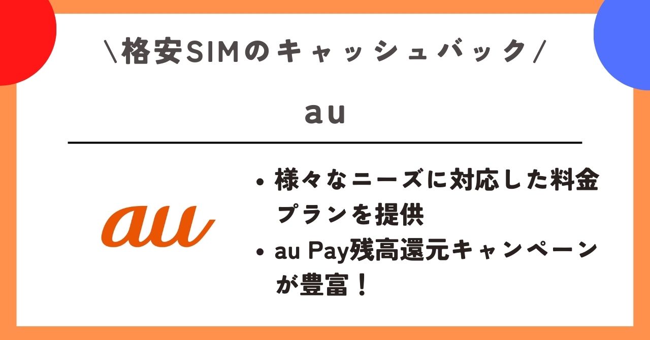 格安SIM　キャッシュバック