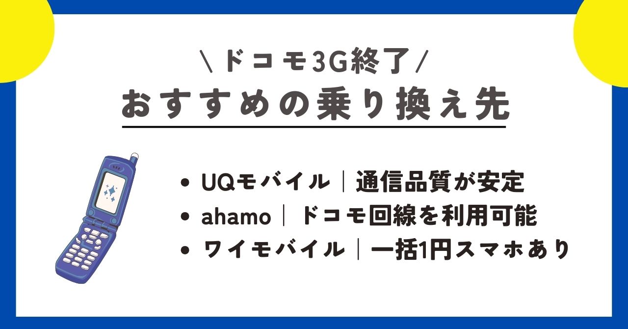 ドコモ 3G終了