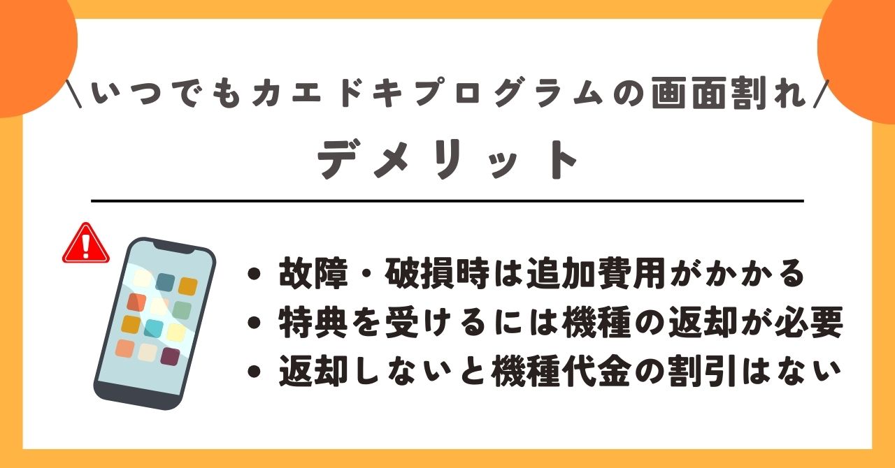 いつでもカエドキプログラム 画面割れ