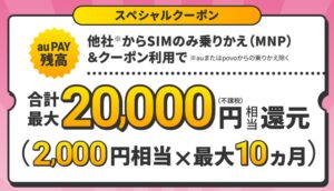 UQモバイルスペシャルクーポン
